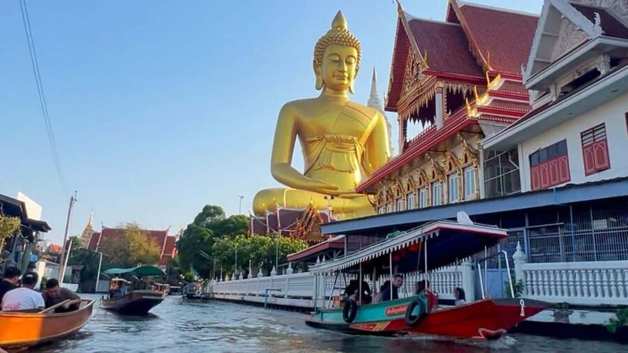 1 Hr Private Bangkok Canal Boat Tour: Traditional Flat Boat - Starting at Wat Mai Yai Nui Near Wutthakat BTS