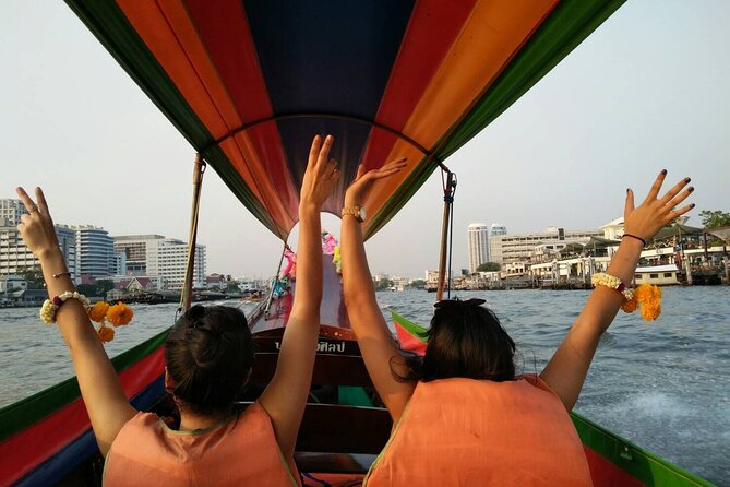 2-hour SUNSET Canal Tour + FOODS Tasting with Tour Guide - Chao Phraya views and Wat Arun at sunset