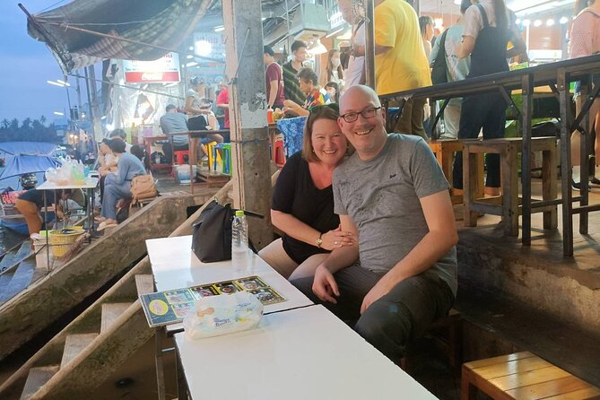 Amphawa and Railway Markets with Boat Ride Group Tour - Wat Bang Kung and its Banyan-covered chapel