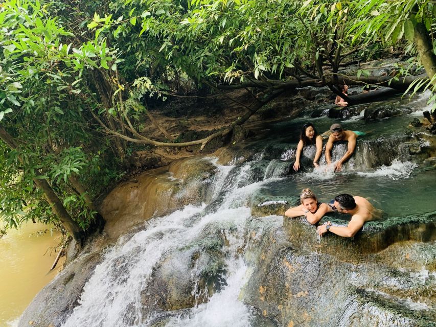 Ao Nang: Hot Spring, Emerald Pool & Tiger Cave Temple Tour - Hot Spring Waterfall: a 45-minute warm soak