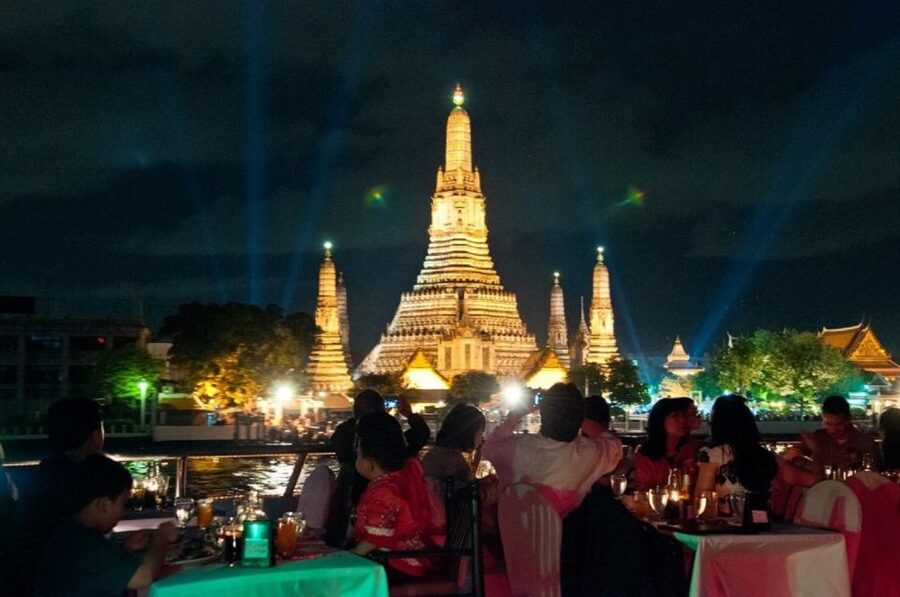 Bangkok: 2-Hour Dinner & Shows on White Orchid River Cruise - Choosing between the lower and upper decks