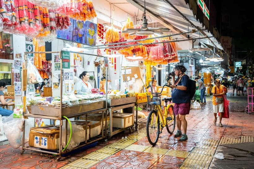 Bangkok by Night Cycling Tour with Street-food Meal - The Grand Palace and Bangkok’s illuminated skyline