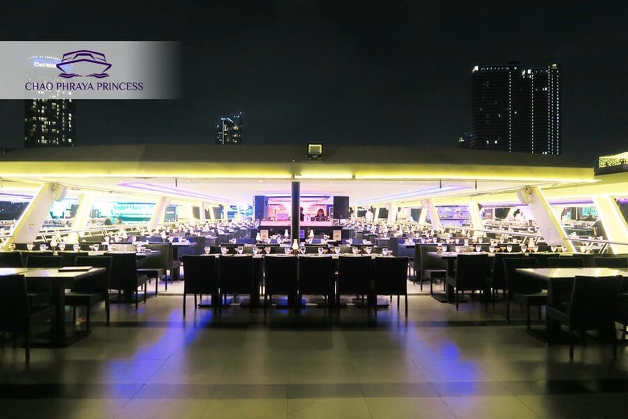 Bangkok: Chao Phraya Princess Dinner Cruise - The Open Deck And Boat Design