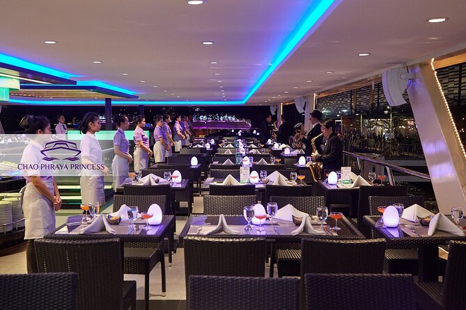 Bangkok Chao Phraya Princess Night Dinner Cruise - Taksin Bridge, Rama VIII Bridge, and the changing skyline