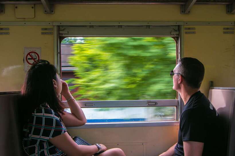 Bangkok: Damnoen Saduak Market and Maeklong Railway Market - Maeklong Railway Market puts commerce beside the tracks