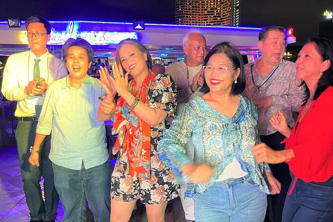 Bangkok Dinner Cruise with Intl Buffet, Live Music & Hotel Pickup - Memorial Bridge and Wat Kalayanamit