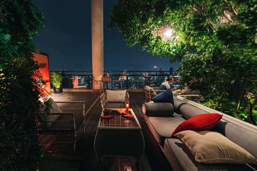 Bangkok: Enjoy Fine Thai Food with Panoramic Rooftop Views - The Outdoor Sky Garden and Bangkok Views