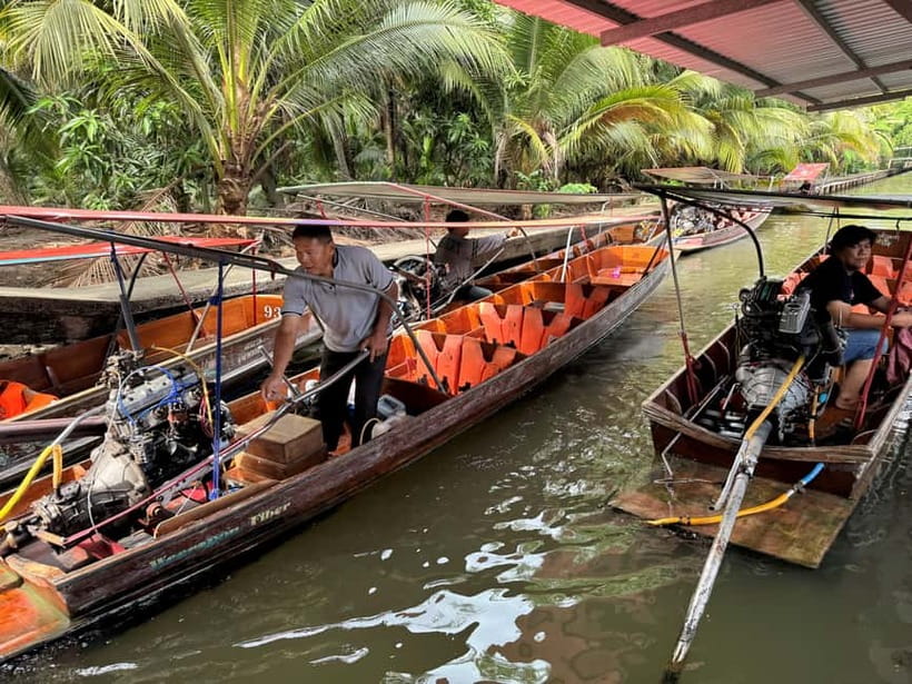 Bangkok: Floating Market & Railway Market with Hotel Pick Up - The boat ride toward Damnoen Saduak