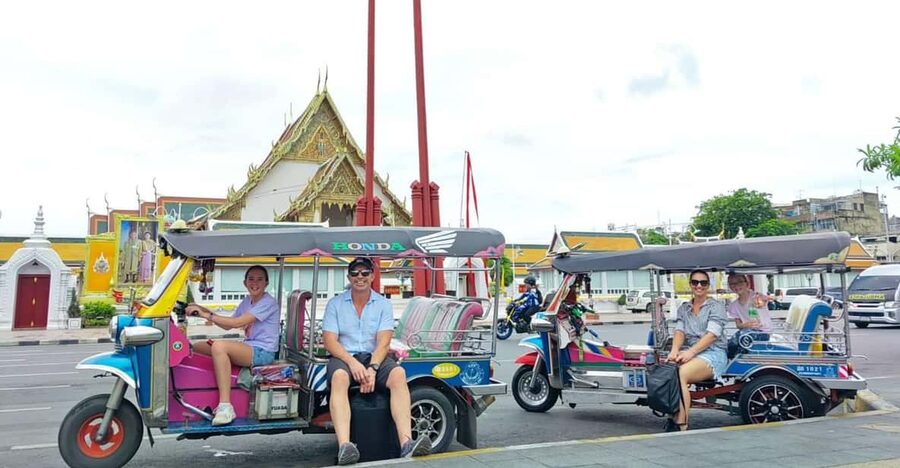 Bangkok: Guided Tour in a Typical Thai Tuk-Tuk - Wat Arun viewed across the river