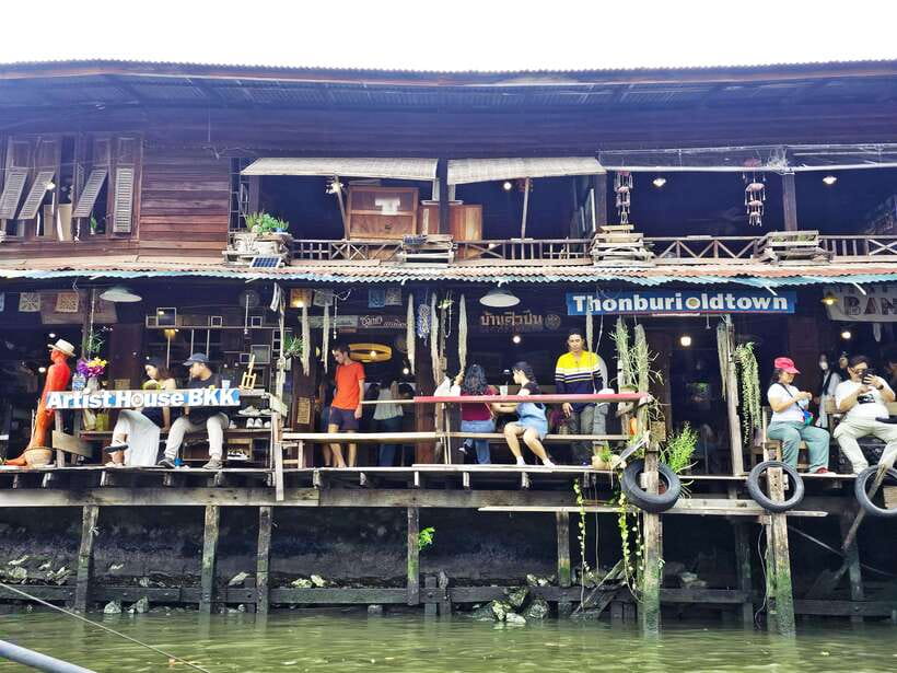 Bangkok Long Boat Canal a Big Buddha & Culture Markets Tour - Back on the water before the village walk