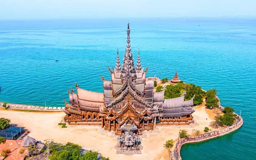 Bangkok: Pattaya Truth Sanctuary Guided Tour & Coral Island - Key points to know before booking