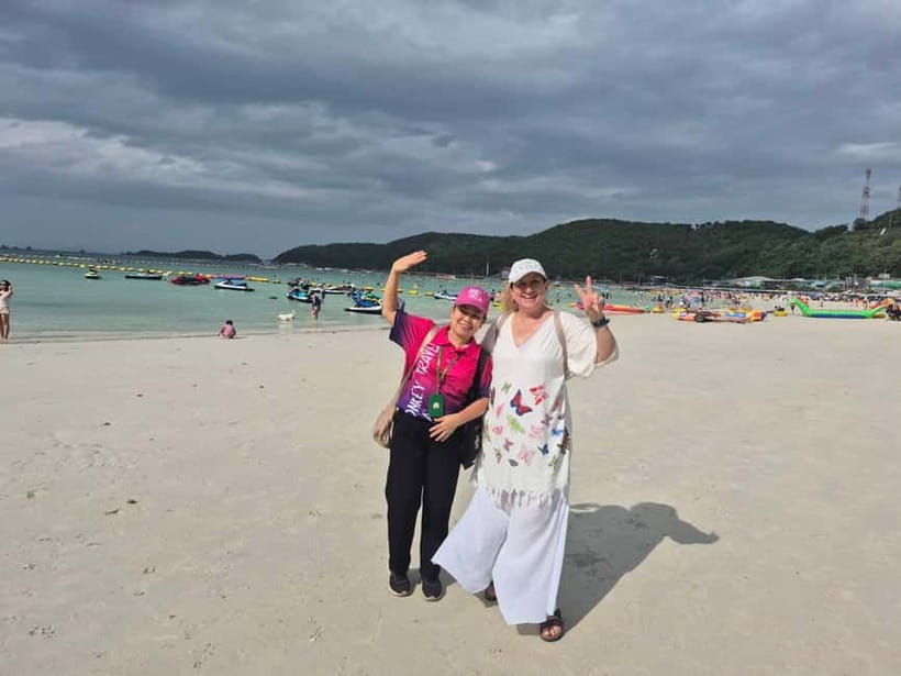 Bangkok: Pattaya Truth Sanctuary Guided Tour & Coral Island - Two and a half hours on Coral Island