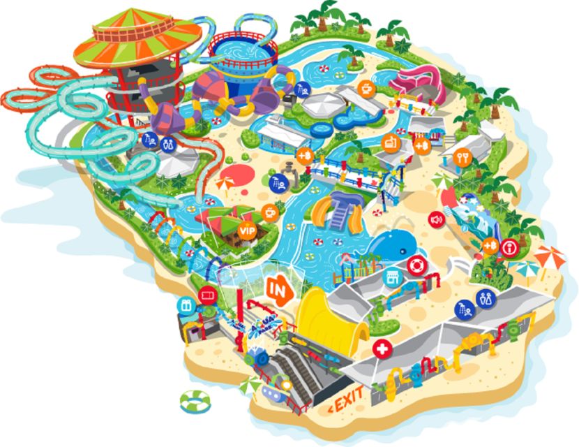 Bangkok: Pororo Aqua Park Entry Ticket - Entering Pororo’s rooftop water world