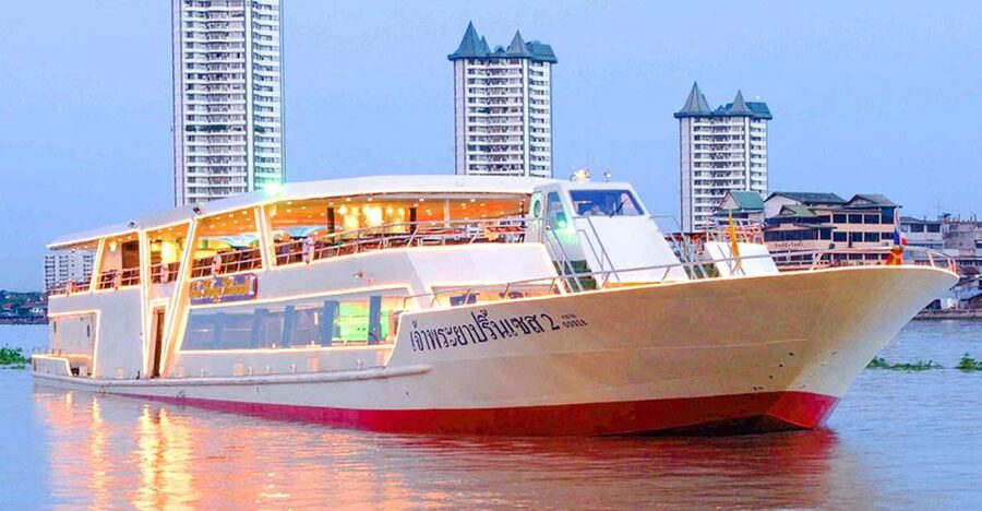 Bangkok: River Dinner Cruise on the Chao Phraya Princess - The Chao Phraya at night