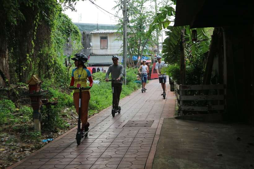 Bangkok: Riverside E-Scooter Adventure with StreetFood Snack - Kudeejeen and the Portuguese connection