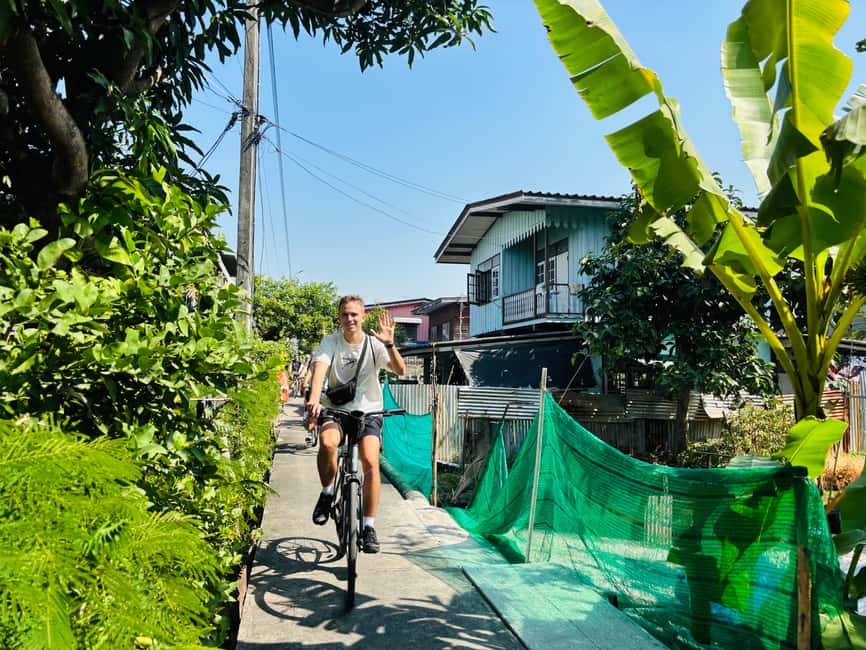 Bangkok: Temples, Canals & Local Life Bike Tour - How difficult is 15 kilometers in Bangkok?