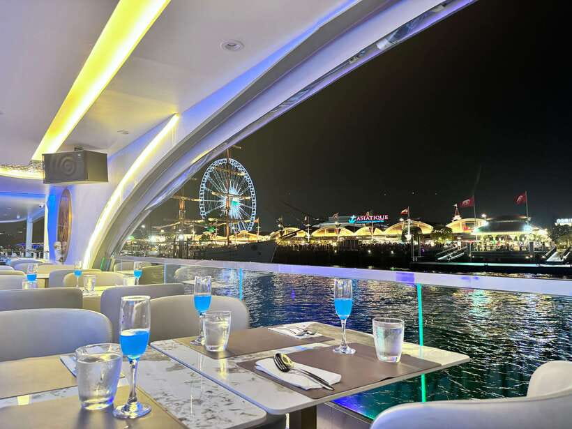 Bangkok: The Planet Chao Phraya River Dinner Cruise - Timing, holiday surcharges, and the return trip