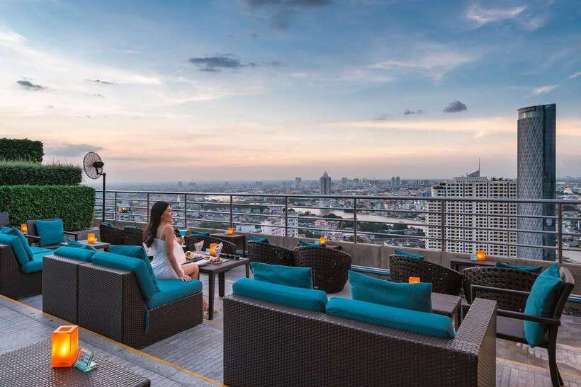 Bangkok: ThreeSixty Rooftop Bar at Millennium Hilton - Indoor comfort or open-air terrace