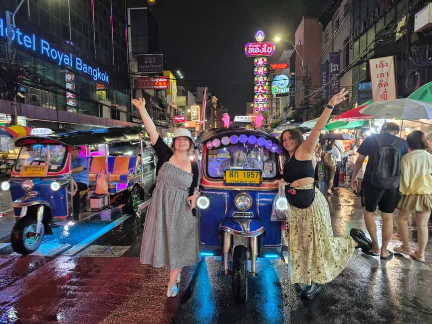 Bangkok: Tuk Tuk Adventure Chinatown Michelin Food & Temples - Starting at MRT Sam Yan