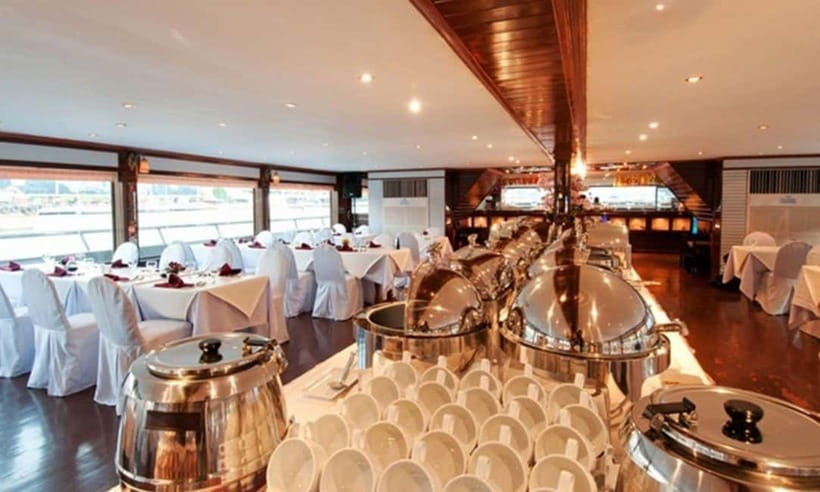 Bangkok: White Orchid Chao Phraya Cruise, Thai Buffet & Beer - Wat Arun, the Grand Palace, and Rama VIII Bridge after dark