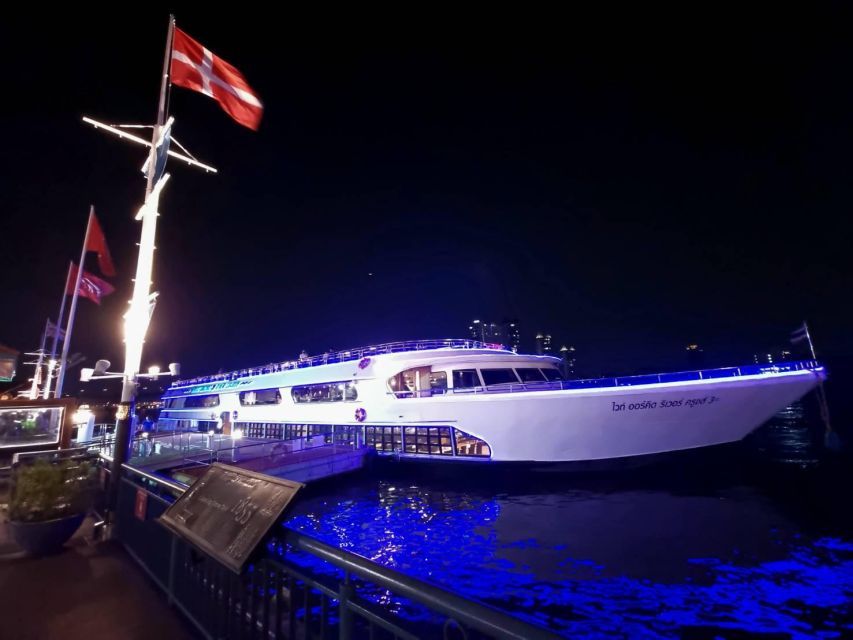 Bangkok: White Orchid Chao Phraya Dinner Cruise - From Memorial Bridge to Rachawongse