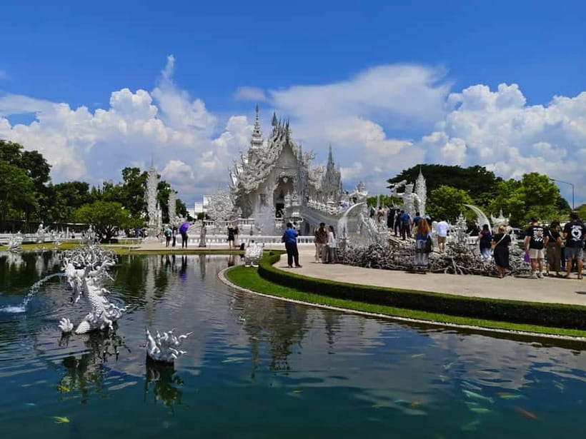 Chiang Mai: Chiang Rai Red, White, and Blue Temples day tour - Wat Rong Khun, the White Temple