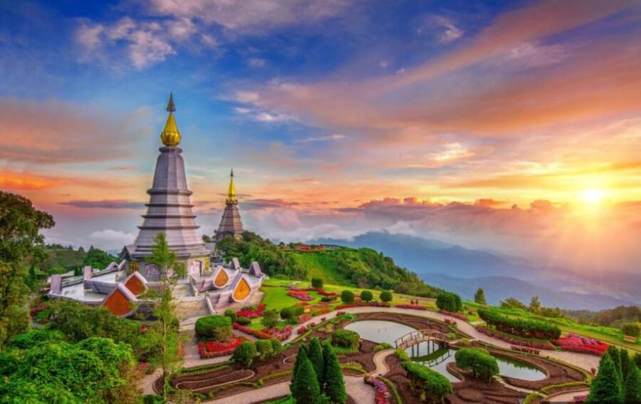 Chiang Mai: Doi Inthanon Park with Kew Mae Pan Hike Day Trip - Wachirathan Waterfall finishes the mountain day