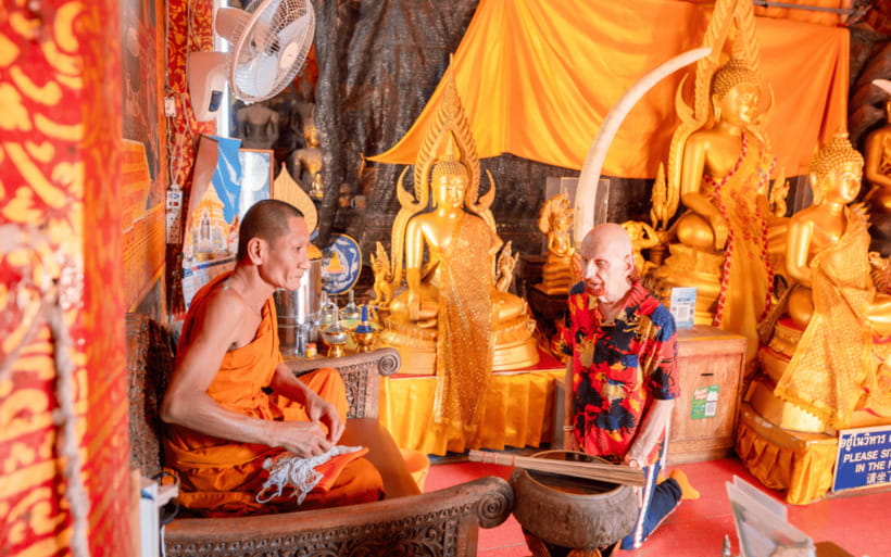Chiang Mai: Doi Suthep Temple and Waterfall by Songtaew Trio - Wat Prathat Doi Suthep at 1,056 meters