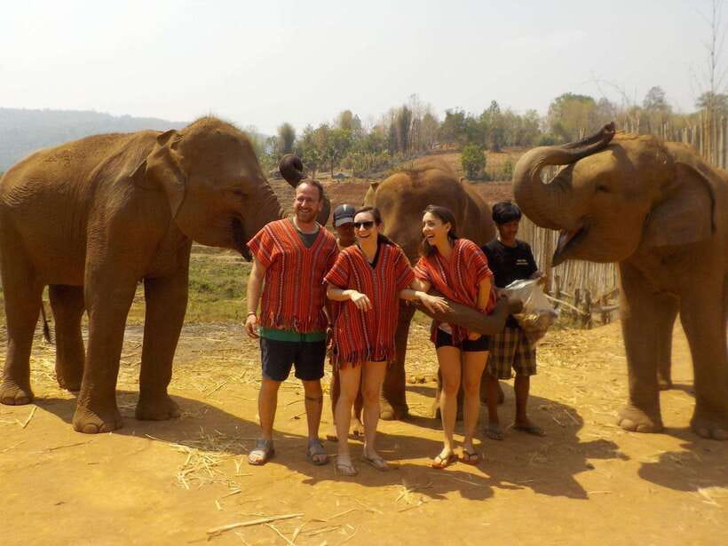 Chiang Mai: Elephant Sanctuary Local Hill Tribe Caretakers - Meeting local Karen and Hmong caretakers