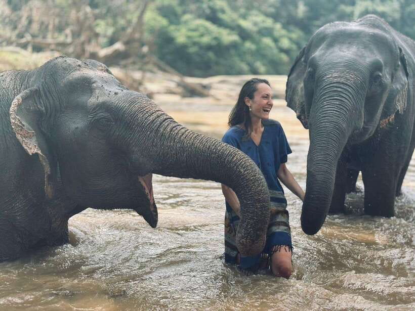 Chiang Mai: Elephant Sanctuary, Long Neck & Sticky Waterfall - A local Thai lunch and time to reset