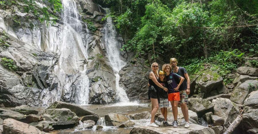 Chiang Mai: Guided Jungle and Waterfall Trek with Transfer - Following the river through the jungle