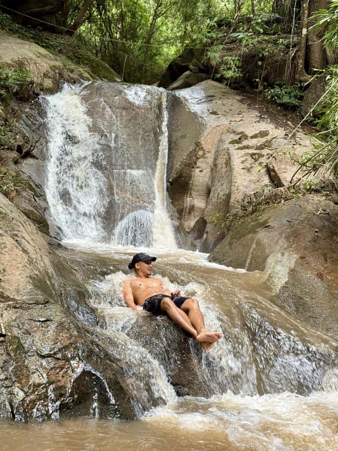 Chiang Mai Half-Day Adventure: River Tubing & Waterfall - The overnight cabin option in the forest