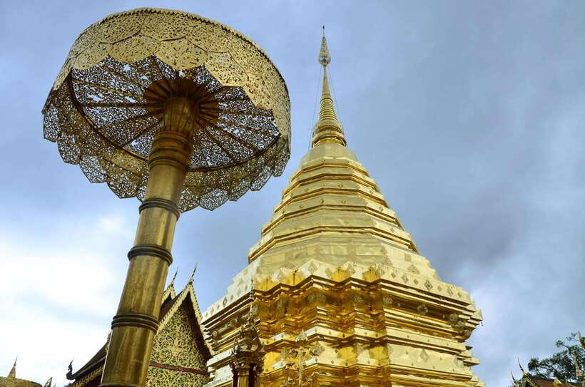 Chiang Mai: Hike on Monk’s Trail and Doi Suthep Private Tour - Wat Pha Lat, the peaceful temple in the trees