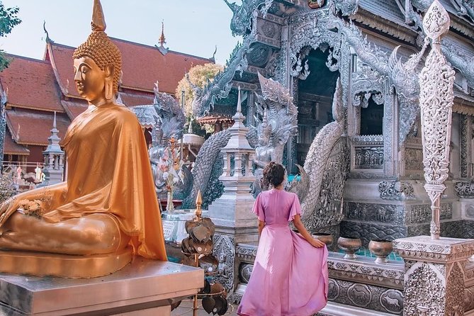 ️ Chiang Mai Instagram Tour: Most Famous Spots (Private and All-Inclusive) - Wat Rajamontean and Wat Sri Suphan show two sides of temple design