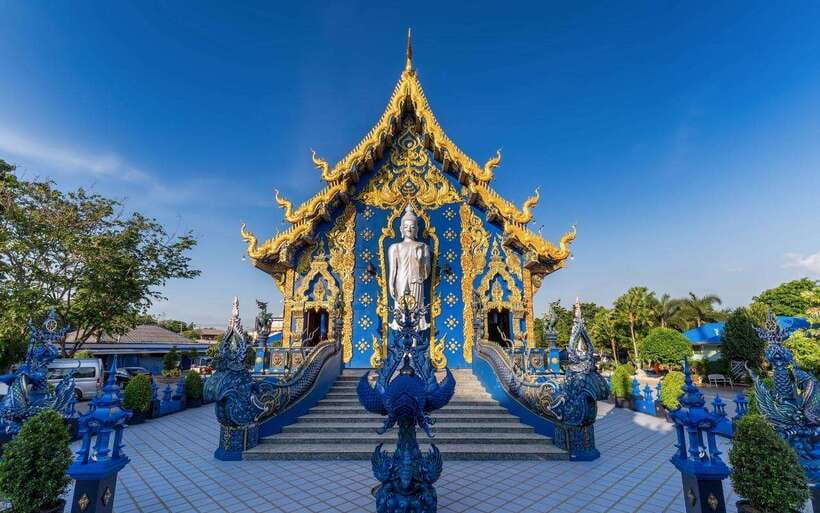 Chiang Mai: Lalita Cafe & White, Blue, Big Buddha Temples - Mae Khachan Hot Spring: a useful first pause