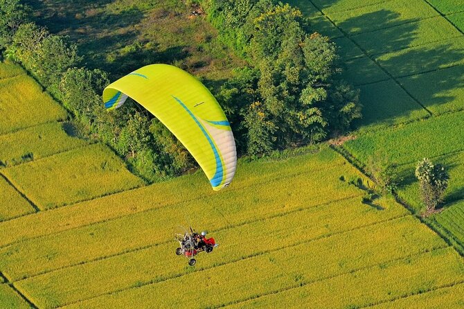 Chiang Mai Paramotor Flying Experience - Takeoff, time in the air, and landing