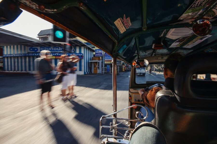 Chiang Mai: Private Tuk Tuk Tour of City Temples With Pickup - Tha Phae Gate and the edge of modern Chiang Mai