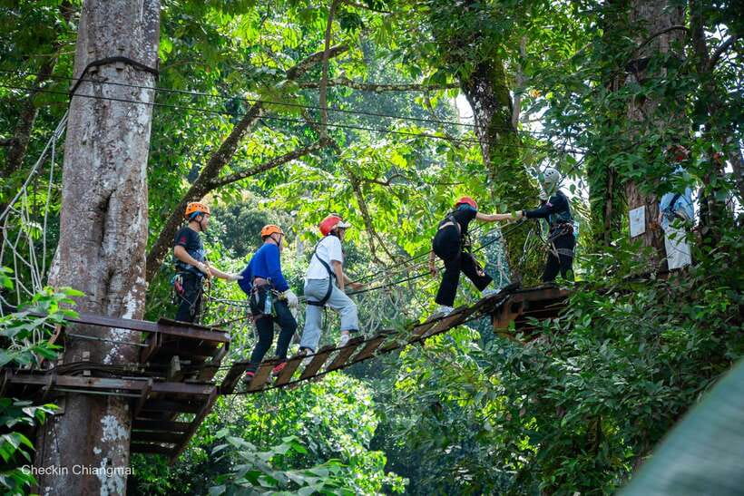 Chiang Mai: Sky Hawk Zipline Adventure With Optional ATV - Guides, equipment, and the safety setup