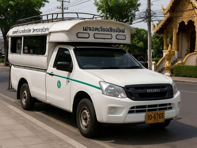 Chiang Mai: Sticky Waterfall by Local Truck with Market Stop - A quiet hour at ตลาดเจดีย์แม่ครัว