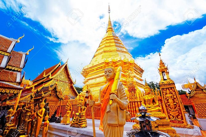Chiang Mai Temples & City - 10:30 am: the unusual seven-spire design at Wat Ched Yot