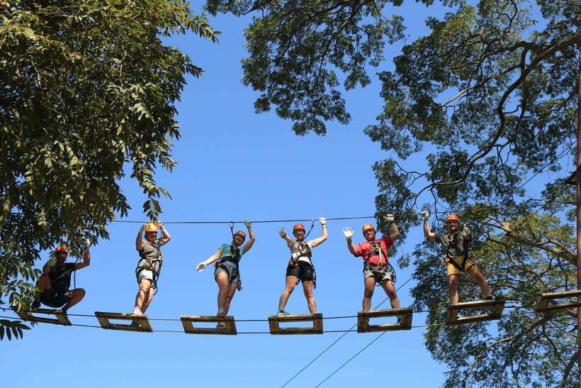 Chiang Mai: Zipline & High Rope Park with Lunch & Transfer - What your four hours at Mae Rim can look like