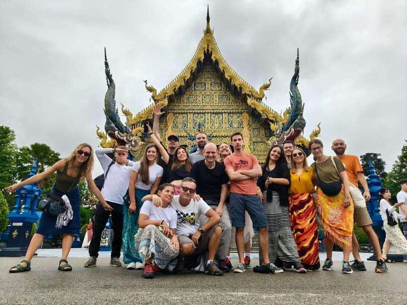 Chiang Rai: Iconic Temples & 7 Major Sites—River View Buffet - Wat Rong Suea Ten, the Blue Temple