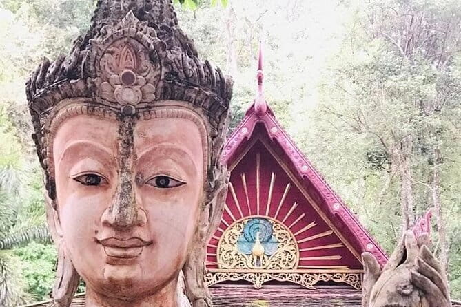 Chiang Rai White Blue Red Temples with Hot Spring from Chaing Mai - Wat Huay Pla Kang and the towering Guan Yin statue