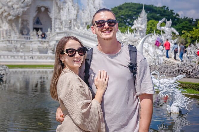 Chiang Rai White Blue Red Temples with Hot Spring from Chaing Mai - Wat Rong Khun, the White Temple, earns the longest visit