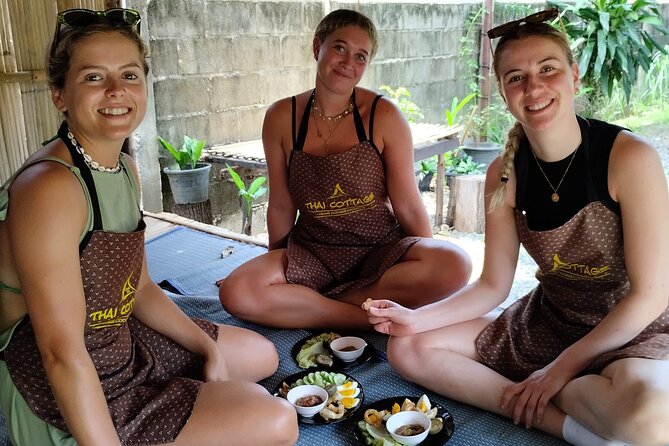 Cooking class in organic garden and local market tour ThaiCottage - Choosing dishes keeps the meal personal