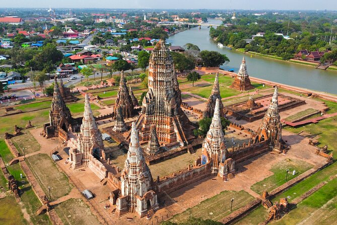 Discover Ayutthaya at Sunset: Historic Temples & River Cruise - Wat Chaiwatthanaram at the edge of the river