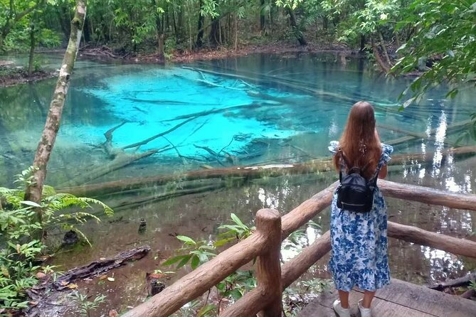 Discover Krabi - Emerald Pool, Hot Springs & Tiger Cave Temple - Walking into the Emerald Pool