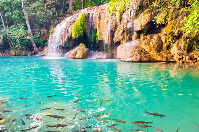 Erawan Waterfall and Elephant Care: Private Tour to Kanchanabur - Tham Kra Sae Bridge and the Buddha cave