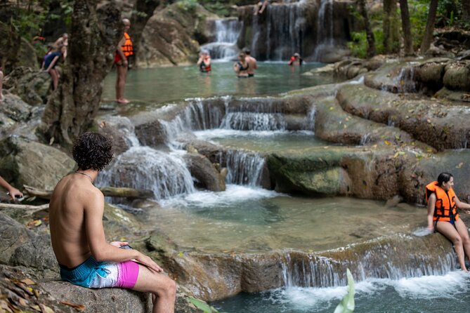Erawan Waterfall & Train Tour from Kanchanaburi – Full Day - Erawan Waterfall and the seven-tier walk