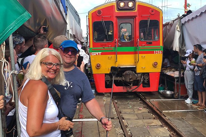 Floating and Railway Market (Optional Waterfall): Private Tour - Riding into Mae Klong Railway Market